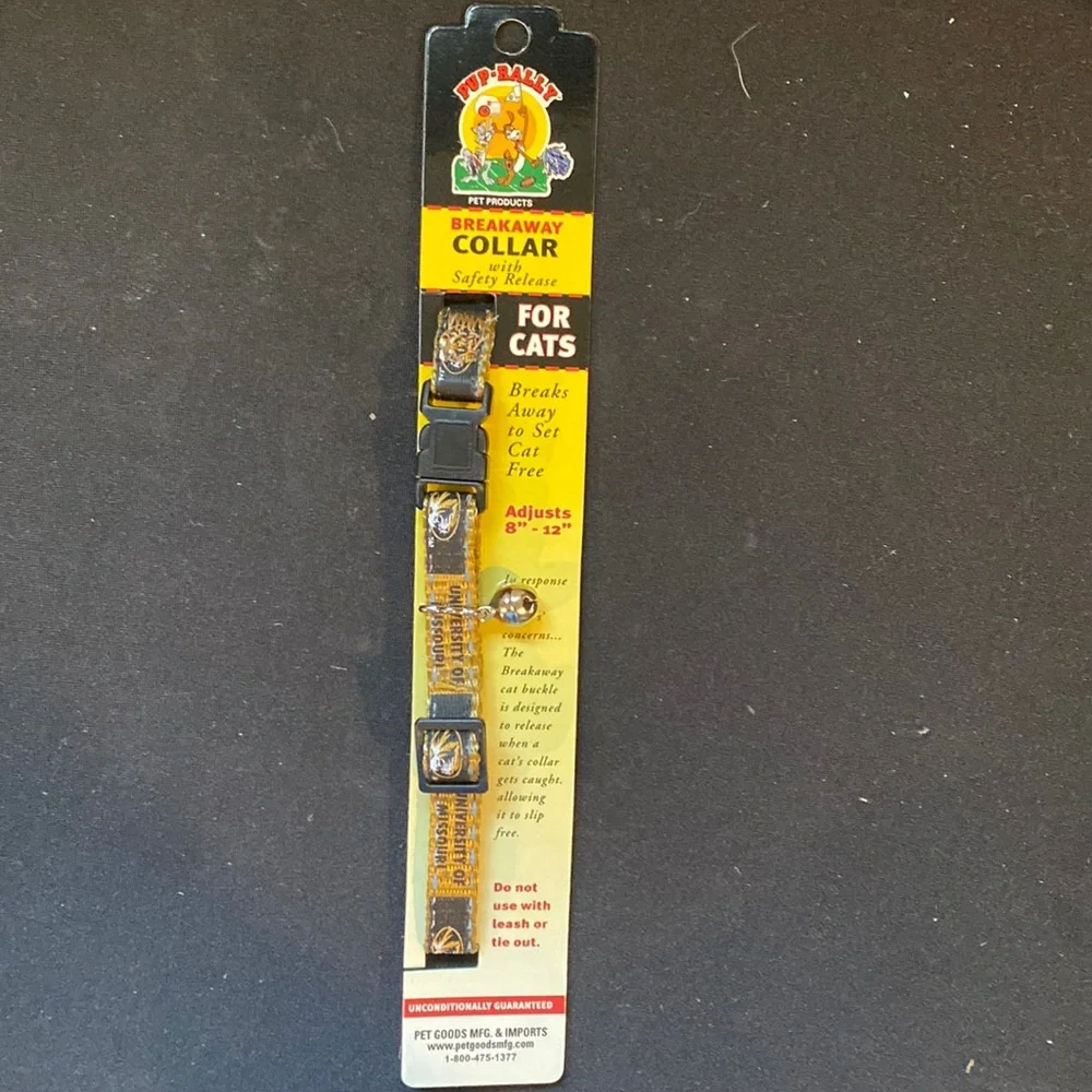 NEW - University of Missouri Breakaway Cat Collar